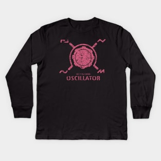 Funny Synthesizer quote "See you Later Oscillator" for synth musician Kids Long Sleeve T-Shirt